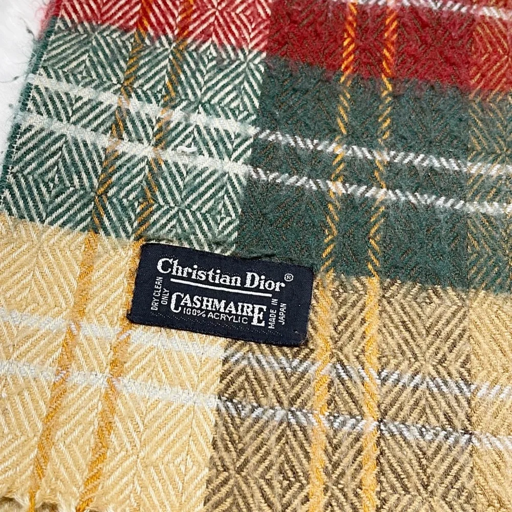 🍑2/$50🍑 DIOR plaid fringe Scarf
